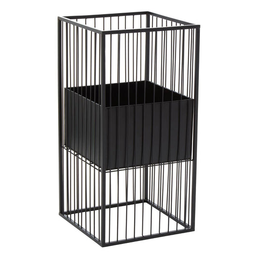 Picadilly Black Floor Standing Planter