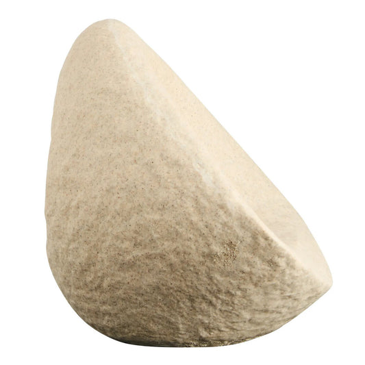 Mykonos Sandstone-Effect Geometric Sculpture