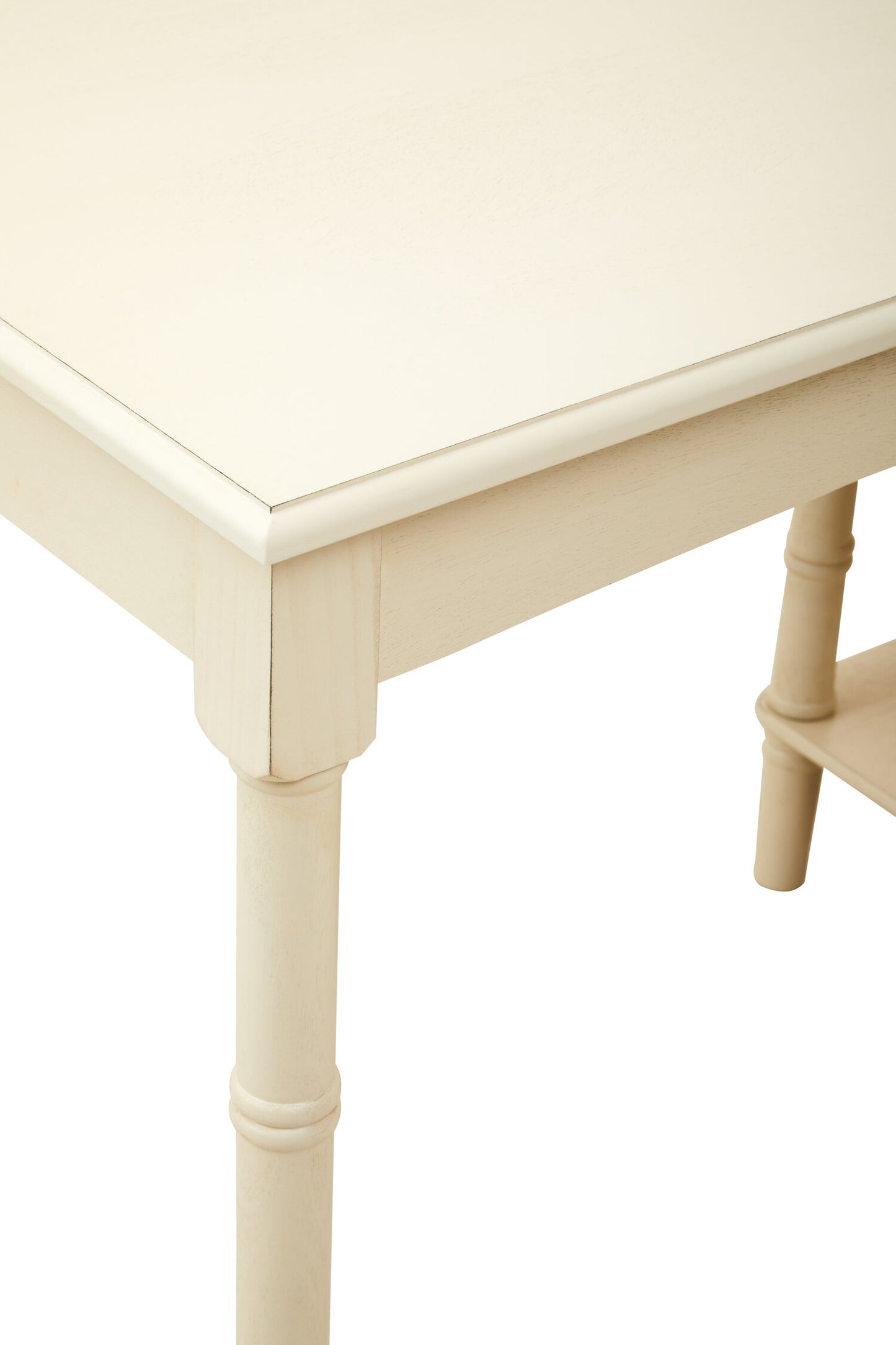 Cambridge Ivory Desk with Drawer and Shelves