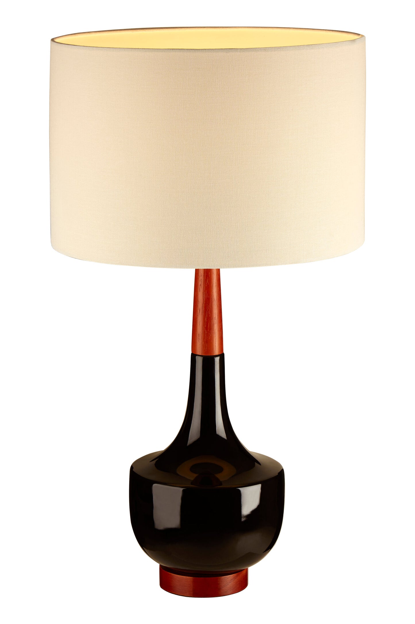 Sirus Wood Ceramic Traditional Table Lamp