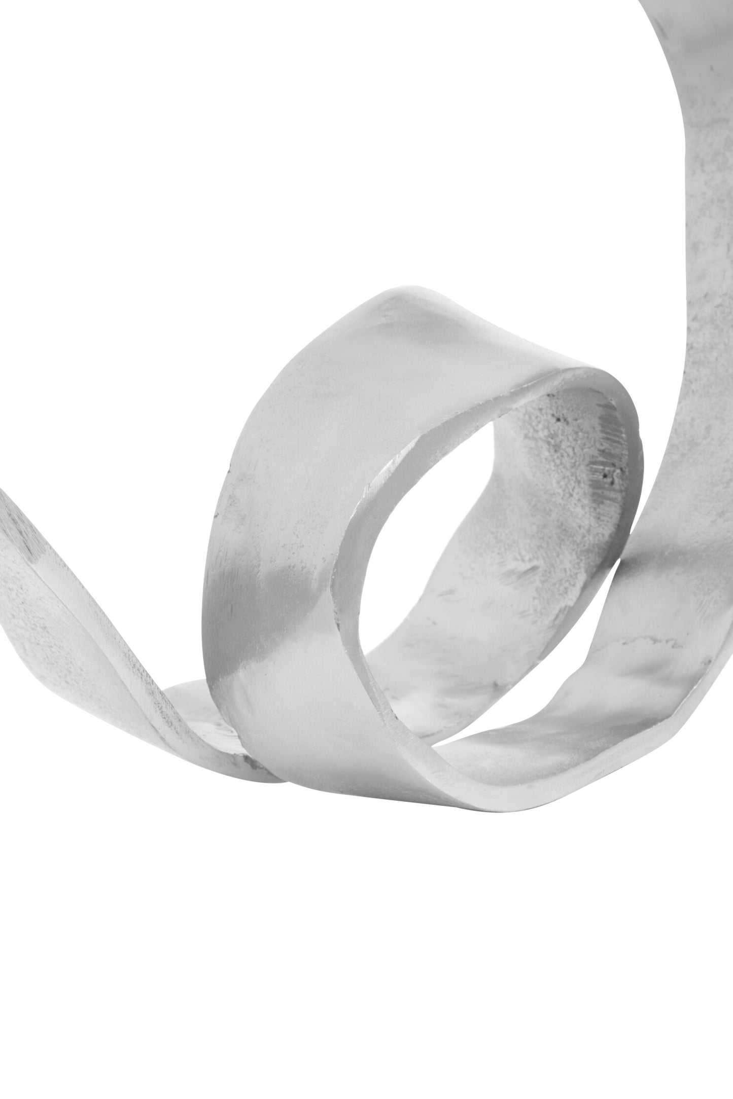 Luxe Decor Silver Nickel Rounded Knot Sculpture