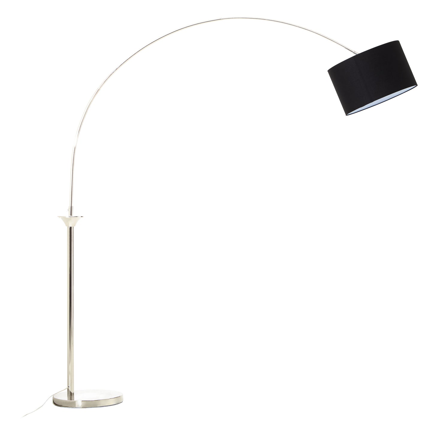 Hudson Satin Nickel Arc Floor Lamp