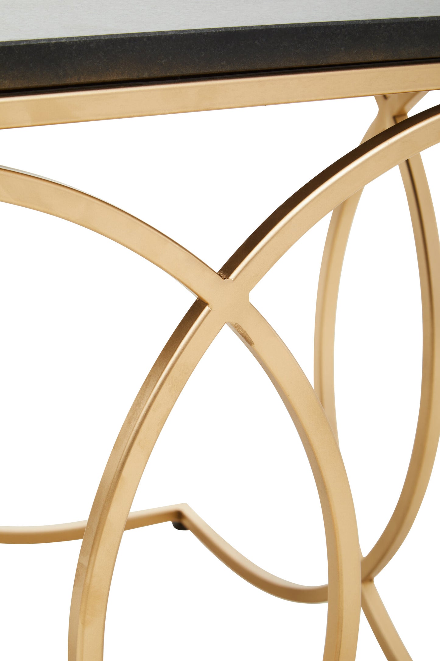 Katerina Black Marble Gold Side Table