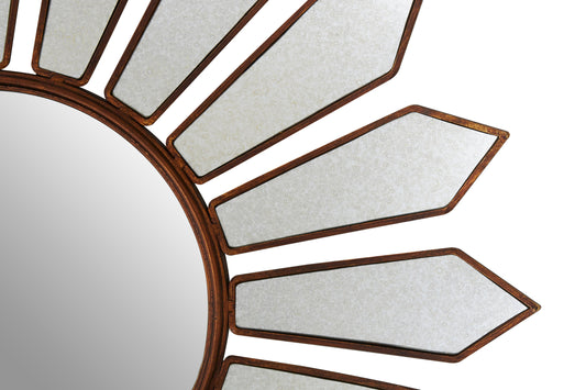Malia Gold Petal Wall Mirror