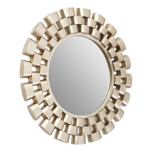 Maritza Luxe Champagne Chain Design Wall Mirror | Bali & Blue