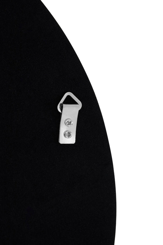 Trey Round Large Black Wall Mirror