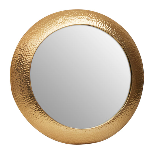 Nia Gold Round Wall Mirror