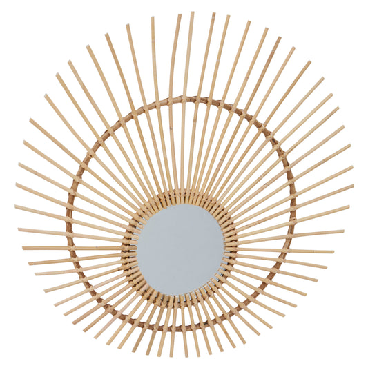 India Natural Rattan Wall Mirror