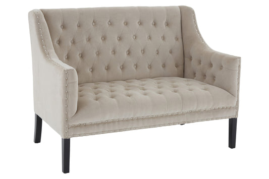 Loxton Camel Velvet 2 Seat Sofa | Bali & Blue