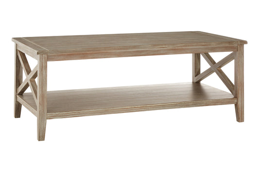 Cambridge Natural Pine Wood Coffee Table