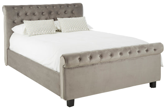 Agnes Grey Ottoman King Bed | Bali & Blue