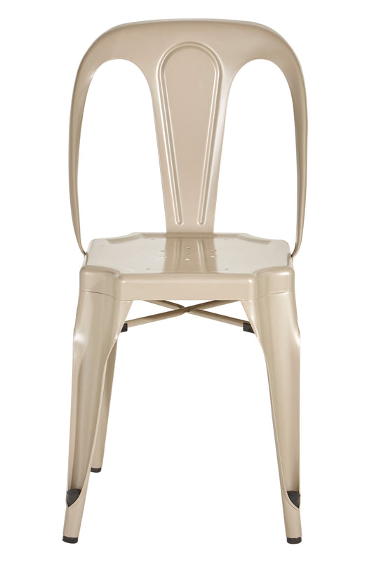 Industrial Champagne Industrial Metal Dining Chair