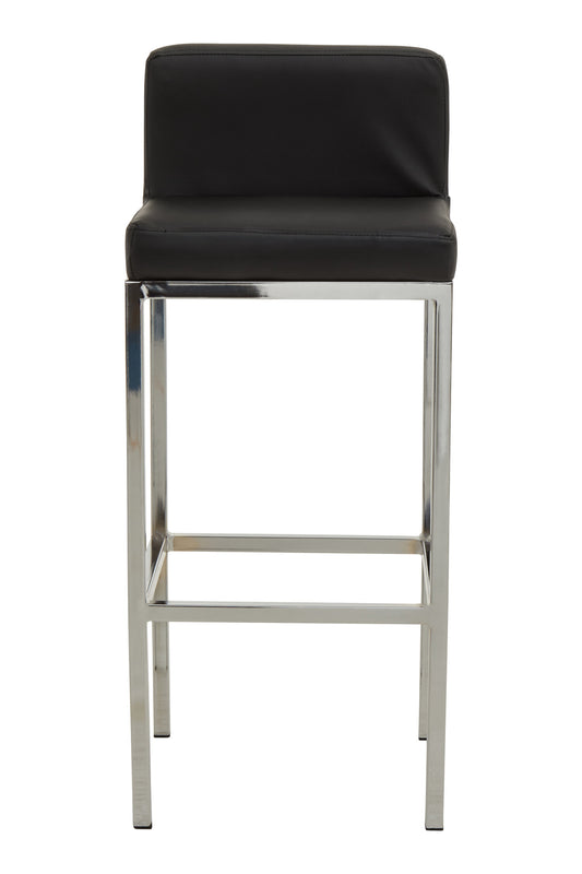 Grosvenor Black And Chrome Finish Bar Chair