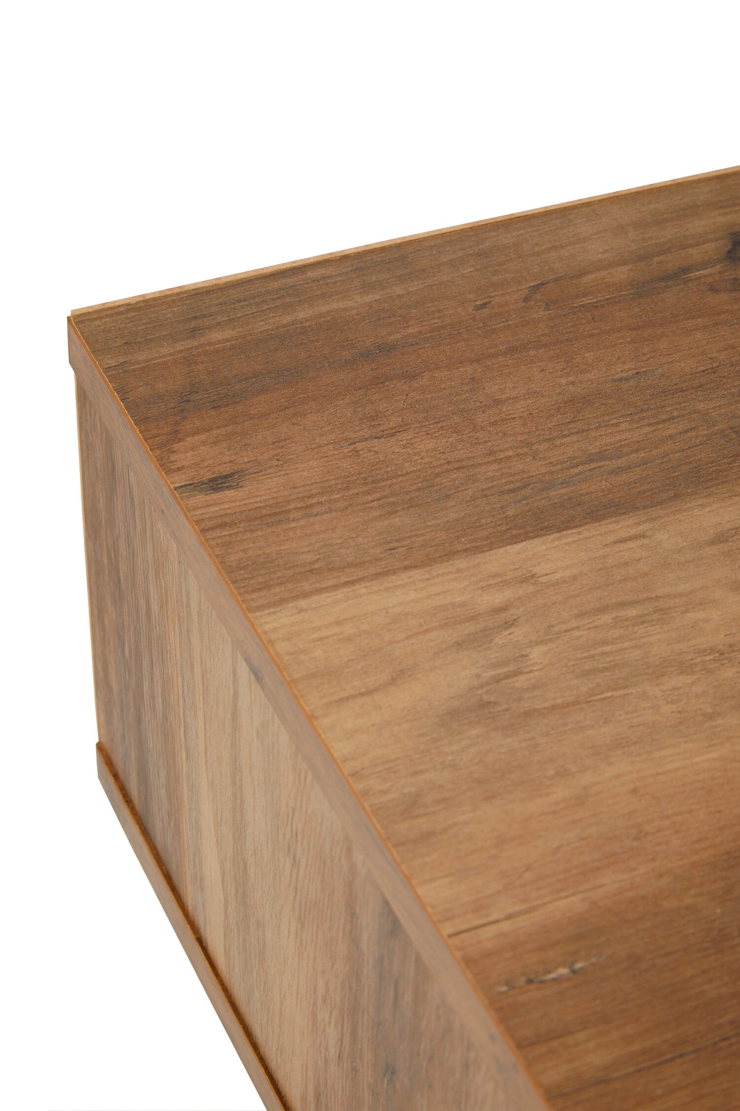 Oscar Wood Veneer 1 Drawer Side Table