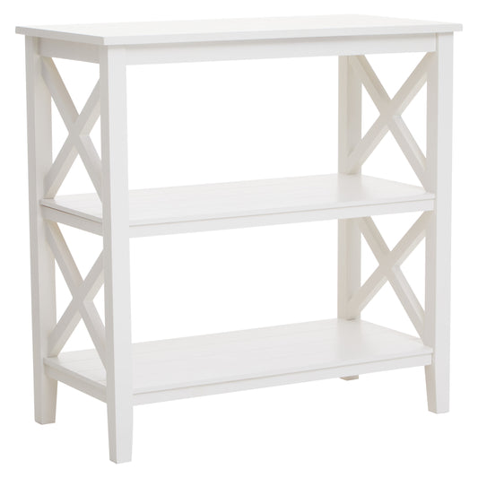 Cambridge 2 Shelf White Bookcase