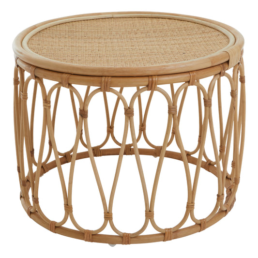 India Natural Rattan Accent Table