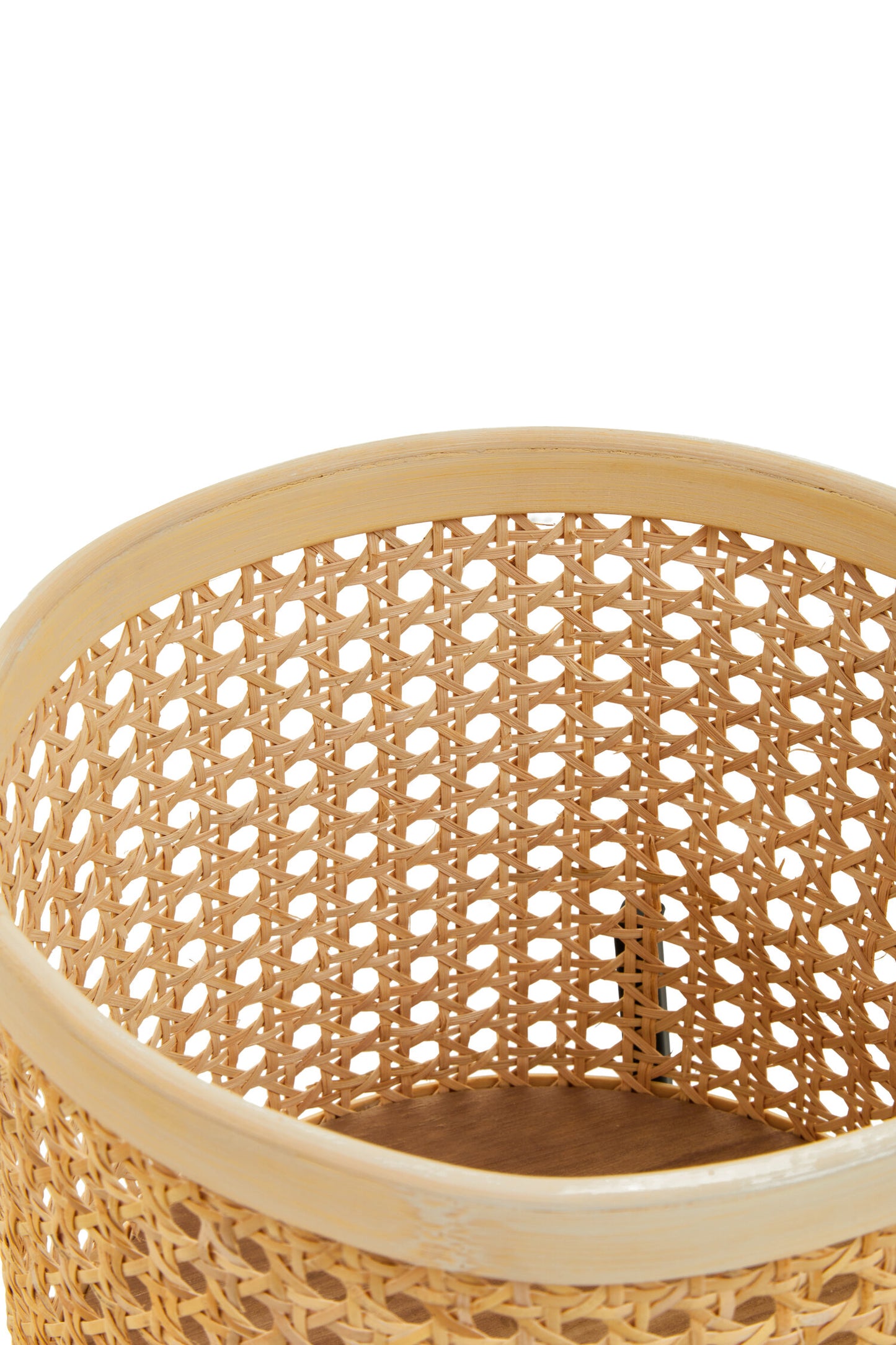 Indy Small Natural Rattan Planter with Metal Stand