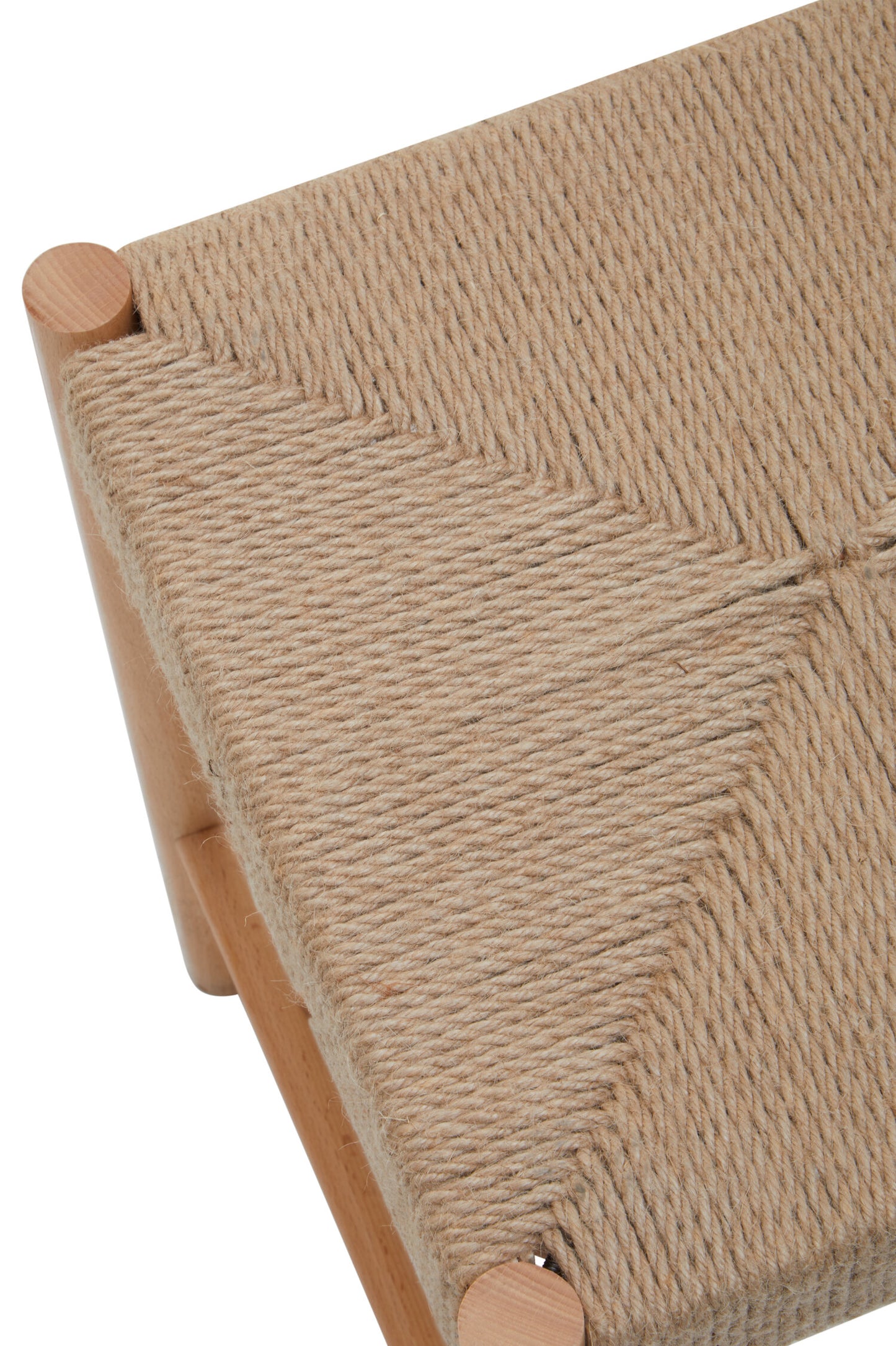 Bali Natural Rope Beechwood Boho Bar Stool