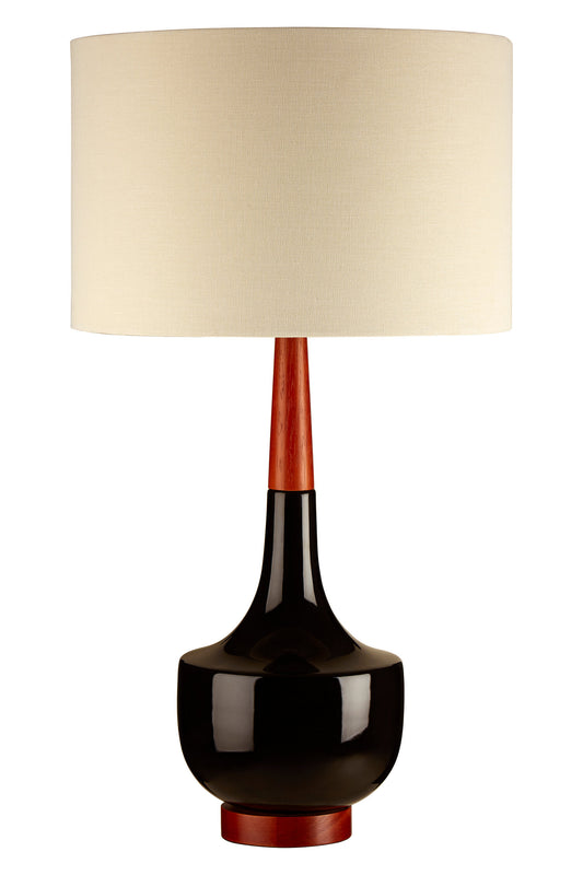 Sirus Wood Ceramic Traditional Table Lamp
