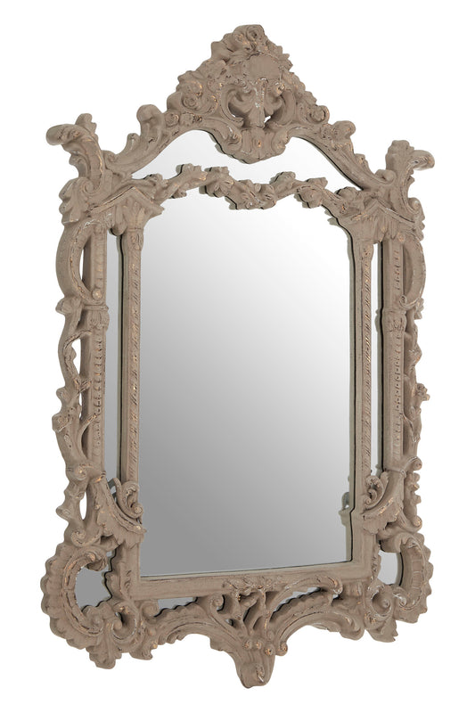 Vienna Antique Grey Ornate Wall Mirror