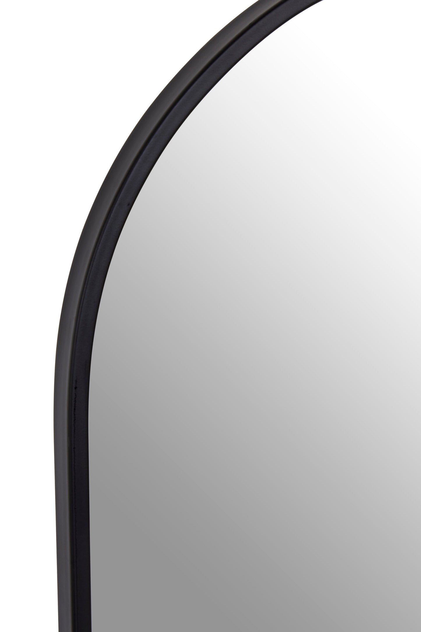 Aramis Industrial Black Frame Large Arch Wall Mirror