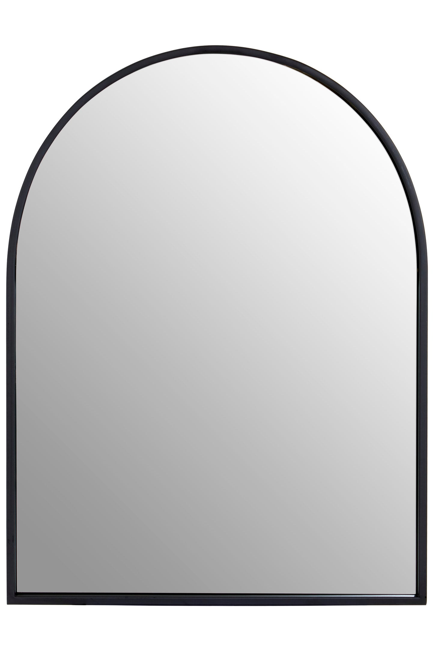 Aramis Industrial Black Frame Arch Wall Mirror