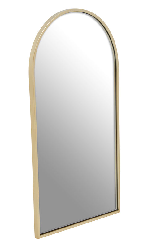 Aramis Luxe Gold Frame Large Arch Wall Mirror | Bali & Blue