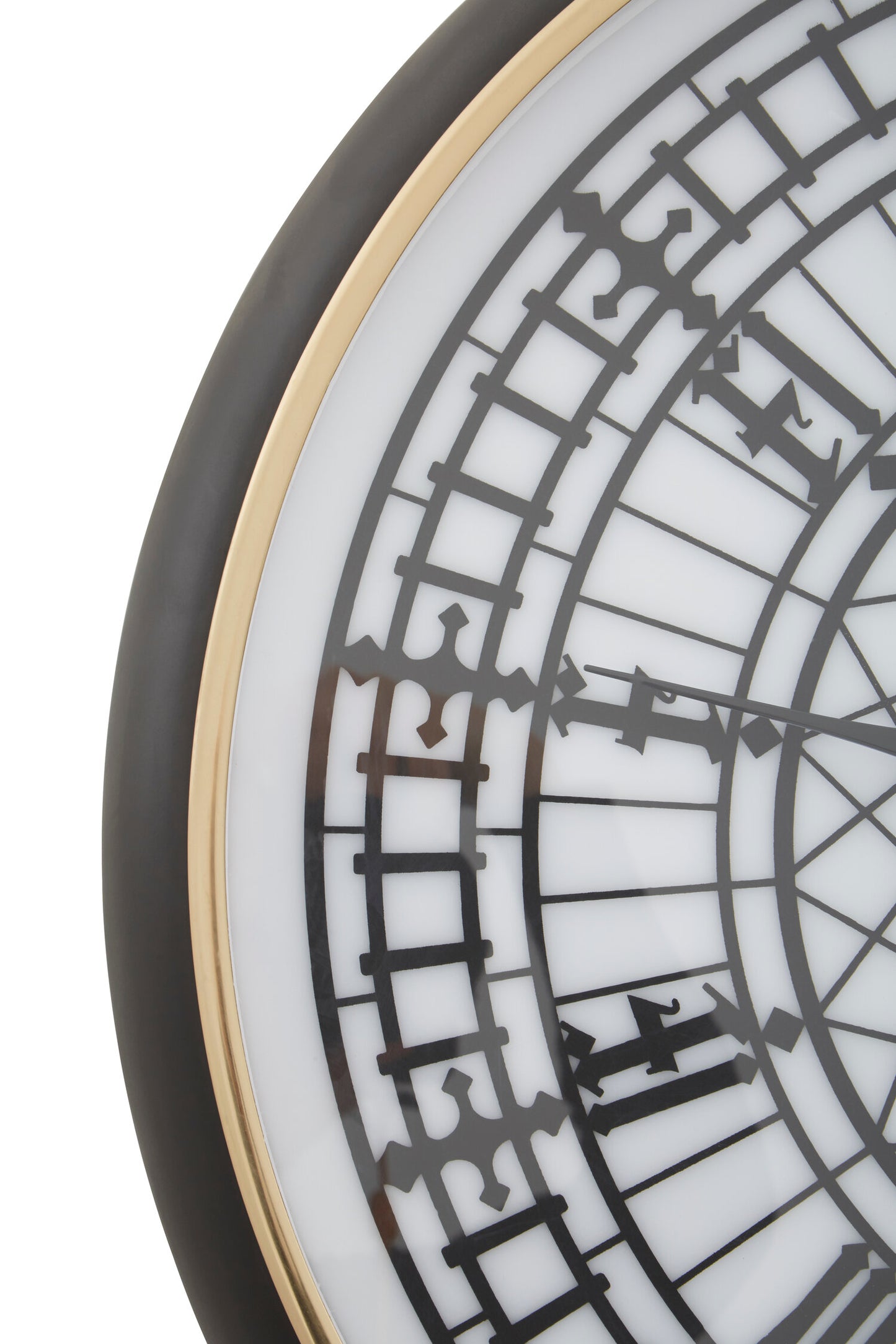 Big Ben Inspired Black White Wall Clock