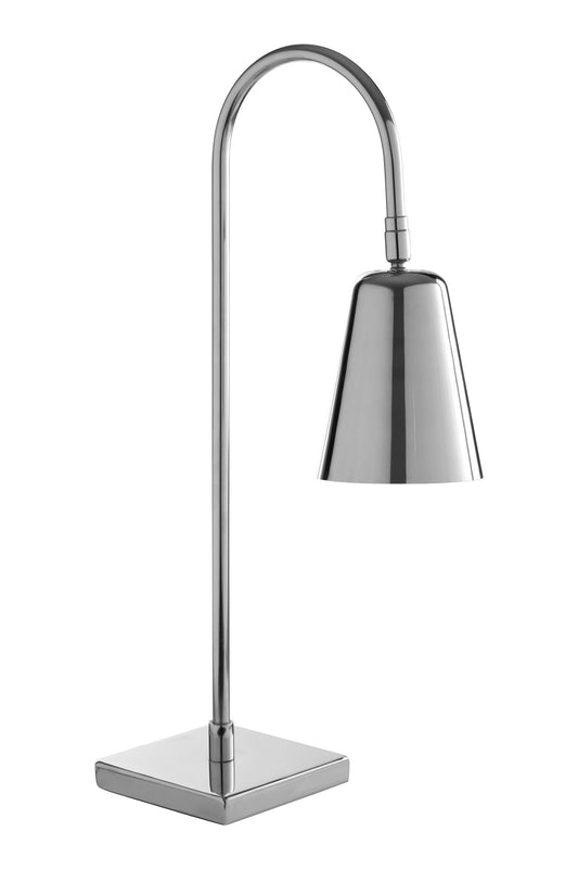 Aris Silver Slim Modern Table Lamp