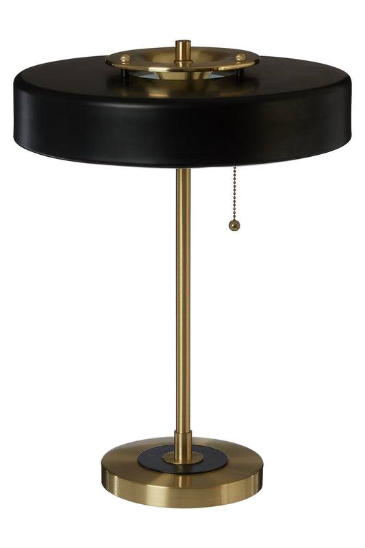 Savot Black Gold Vintage Glam Table Lamp