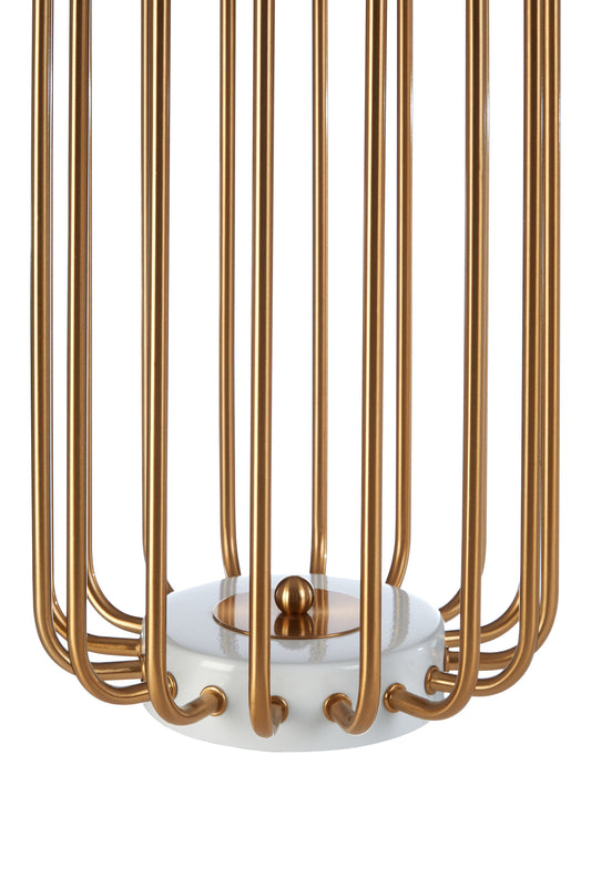 Zina Gold Caged Table Lamp