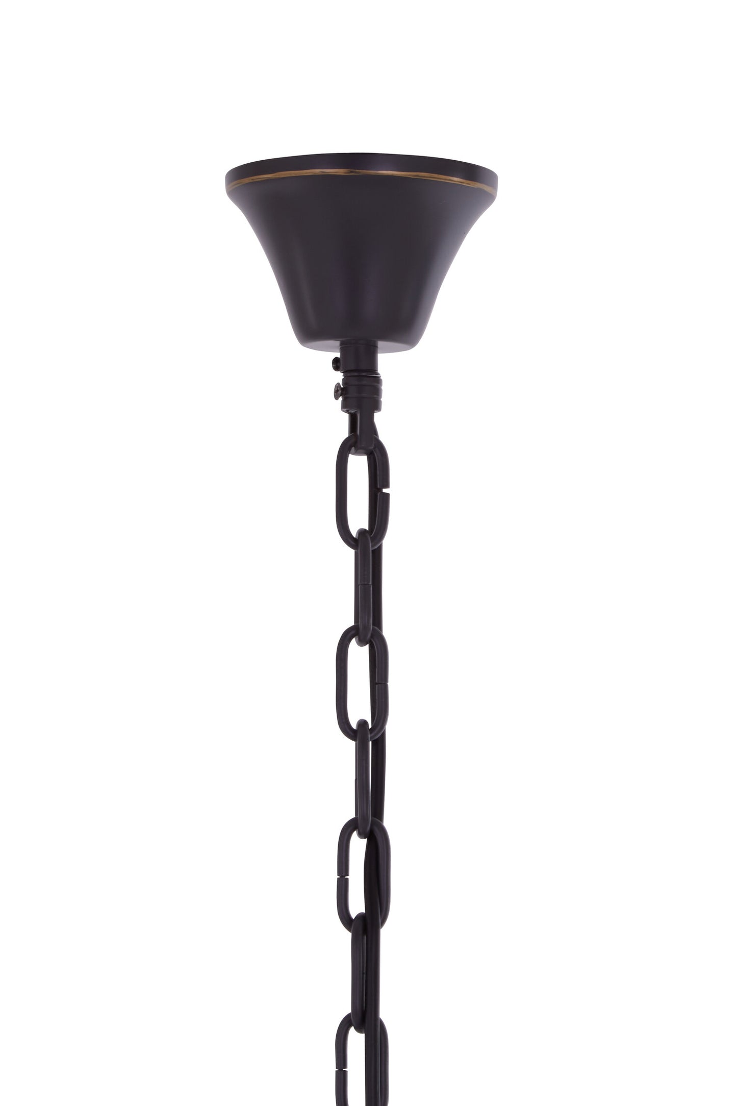 Deco 2 Tier Antique Black Glass Chandelier