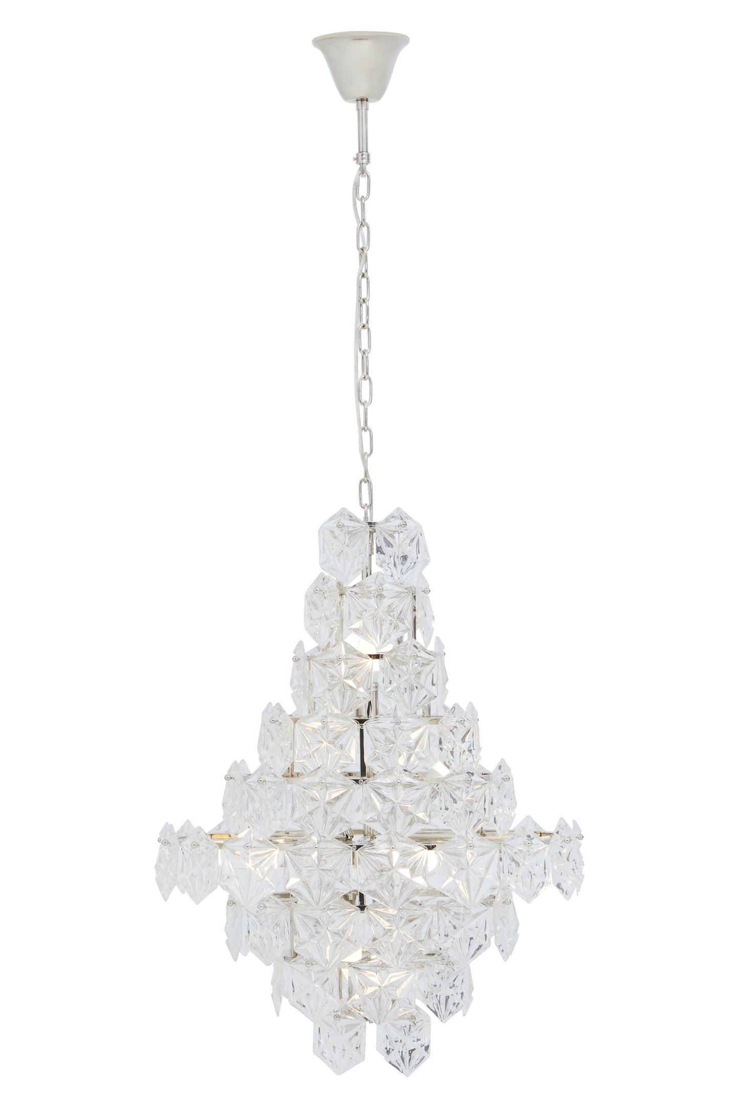 Helena Luxe Tiered Glass Chandelier