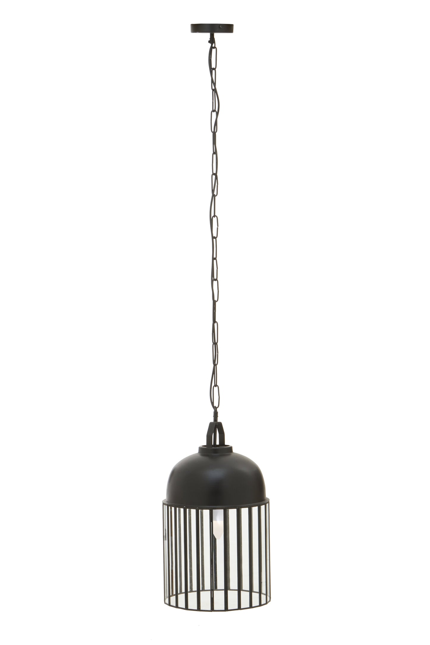 Preston Industrial Antique Black Pendant Light