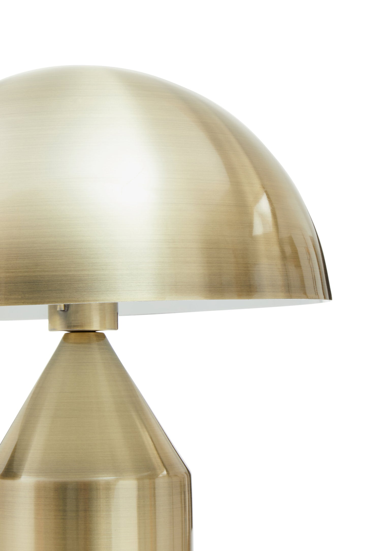 Aris Gold Finish Dome Table Lamp