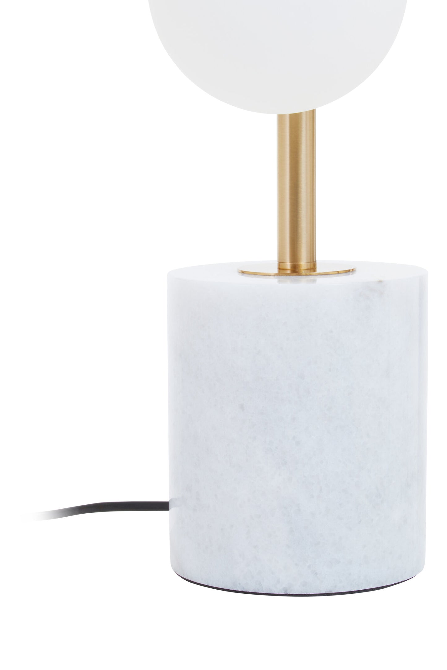 Bugsy White Marble and Brushed Brass 5 Bulb Table Lamp