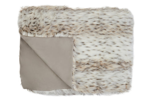Nomad Lamina Animal Print Fur Throw