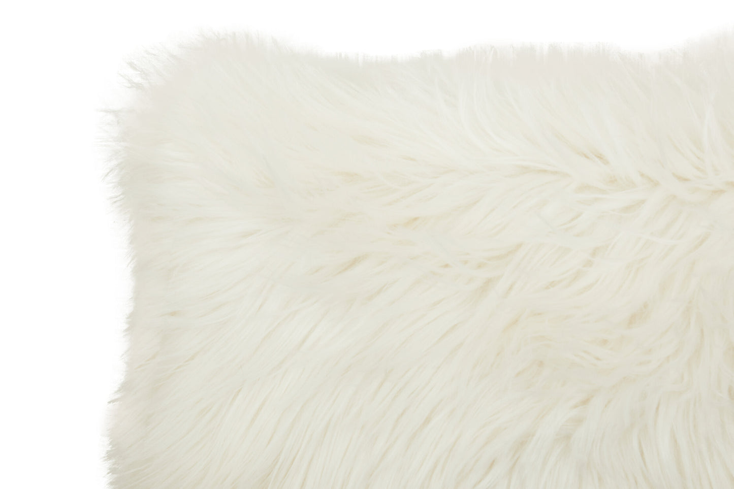 Nomad Lamina Cream Fur Cushion