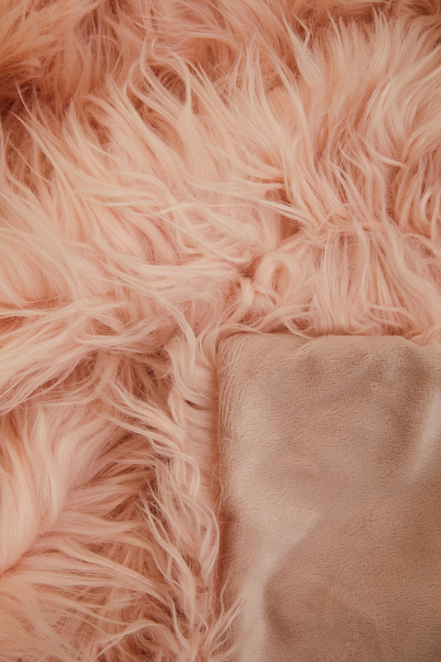 Nomad Lamina Pink Faux Fur Throw