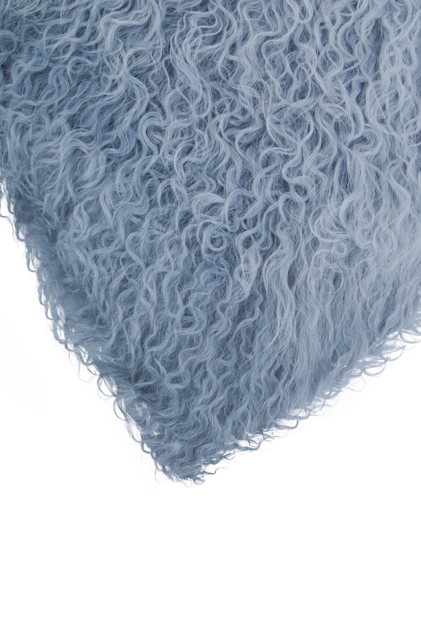 The Luxe Grey Ombre Real Mongolian Fur Square Cushion