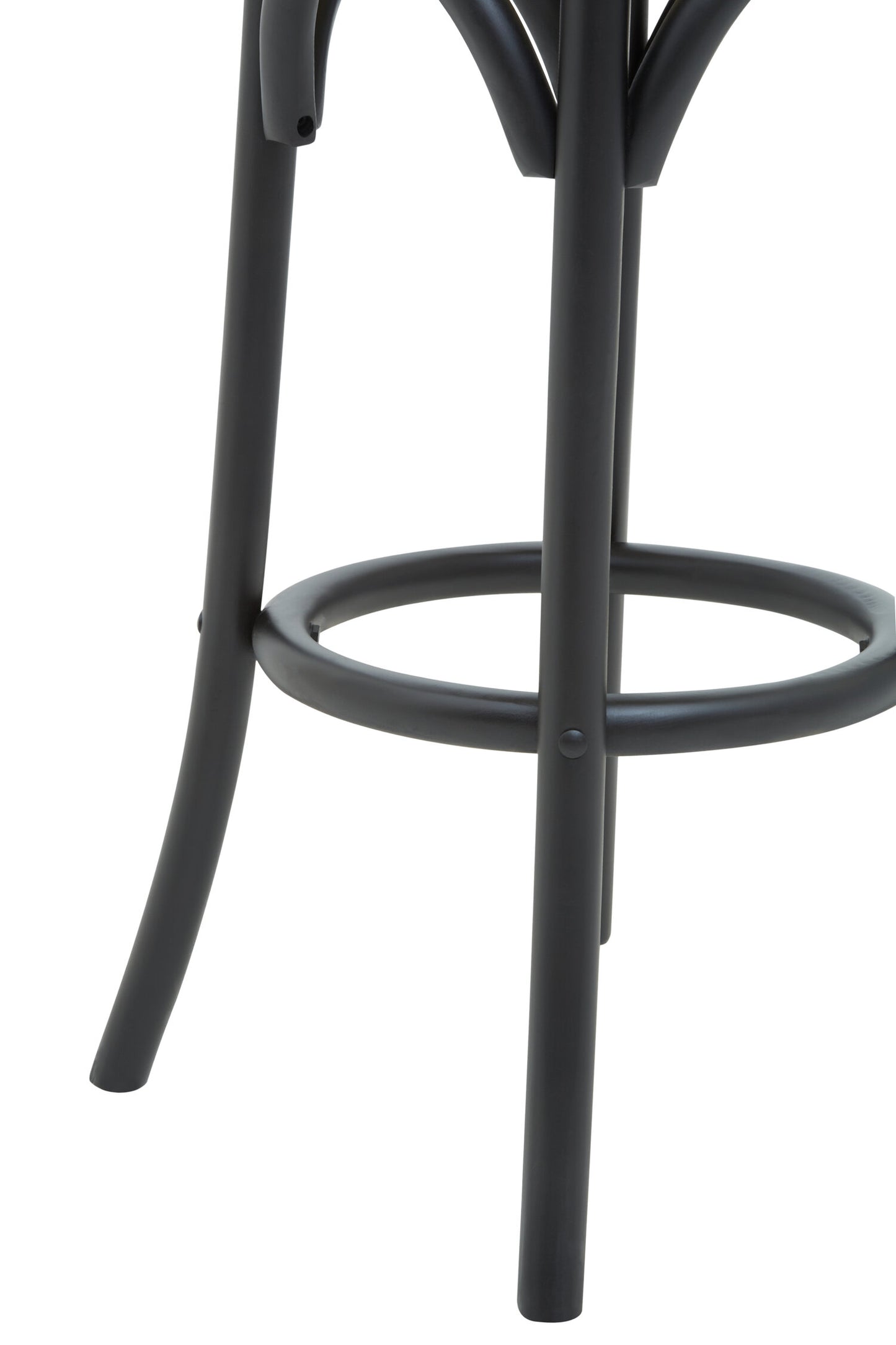 Corisica Black and Natural Rattan Bar Stool