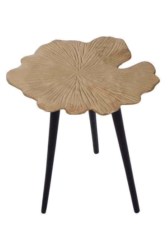 Gold Leaf Small Side Table