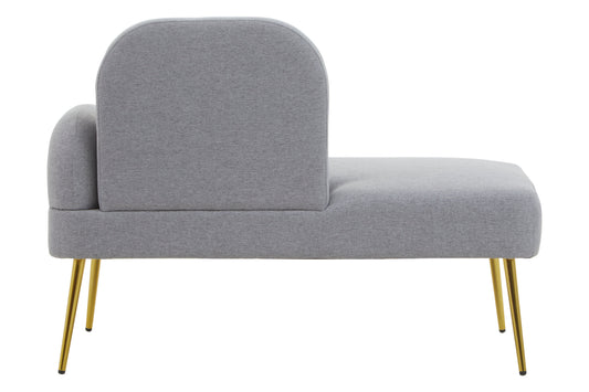 Cleopatra Grey Right Hand Modern Chaise Longue | Bali & Blue