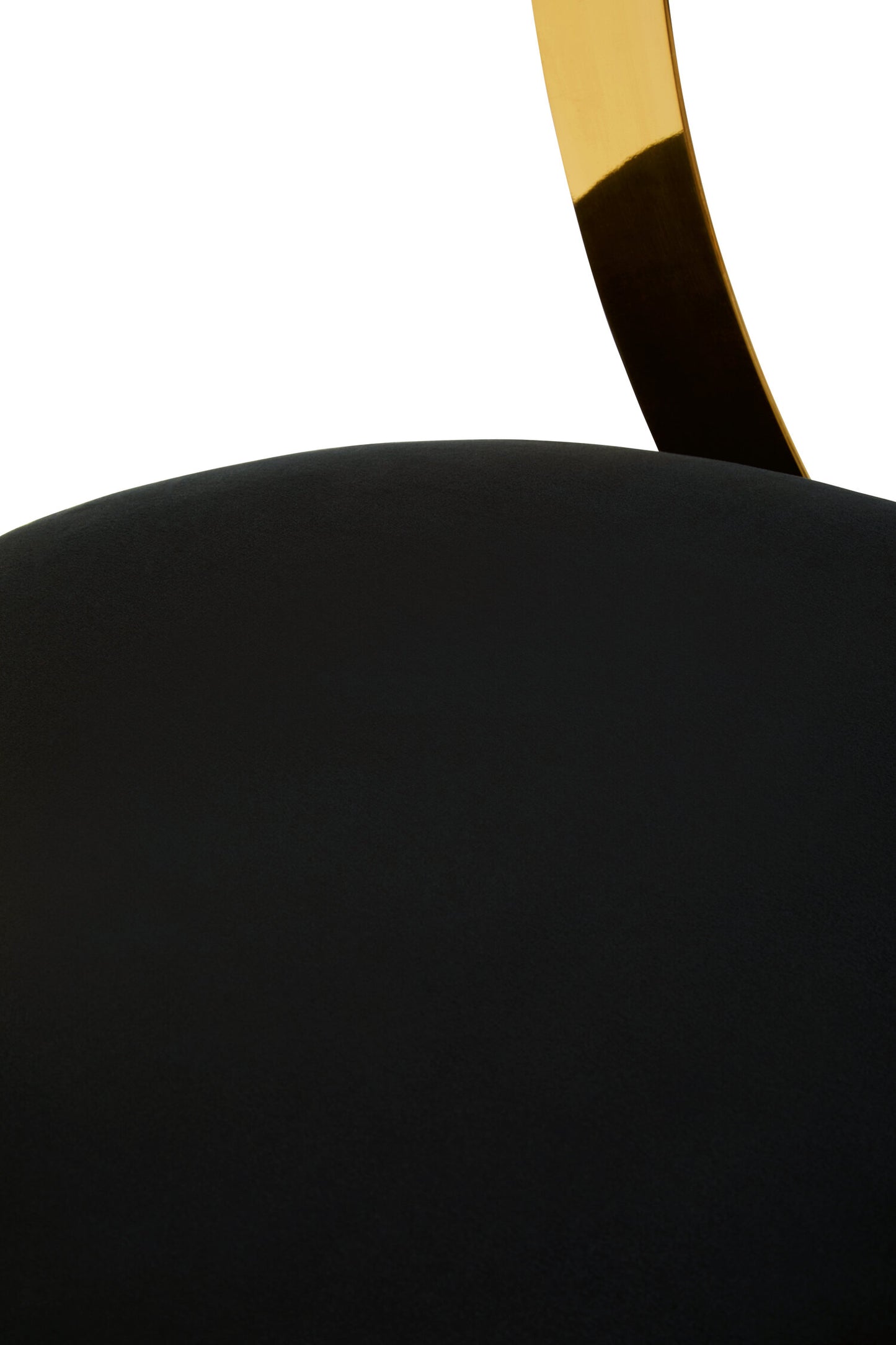 Dahlia Black Velvet Bar Stool