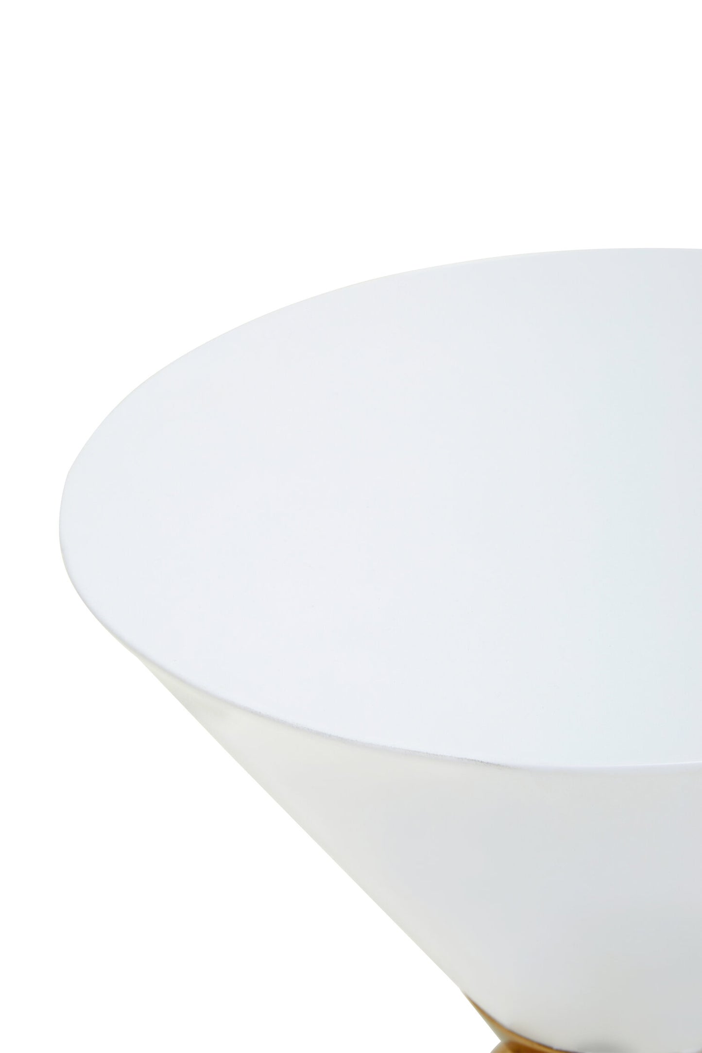 Angelique White And Gold Finish Side Table