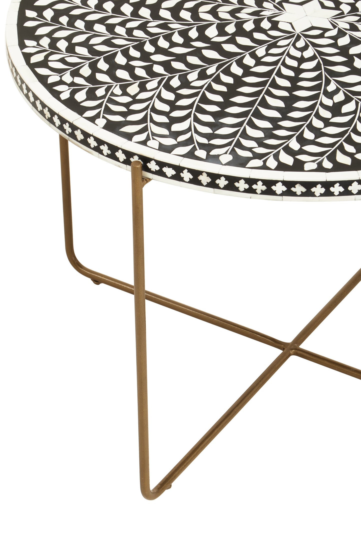 Lana Bone Inlay Round Coffee Table