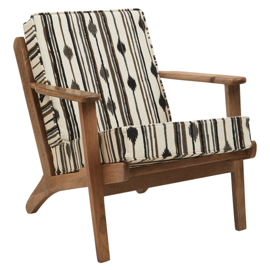 Aztec Armchair With Angular Arms