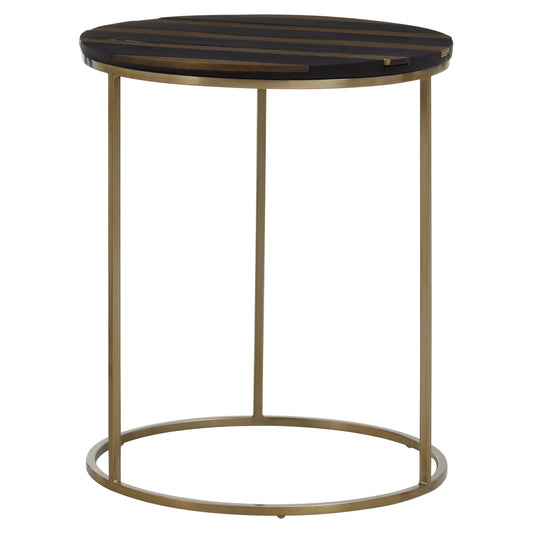 Hector Black And Gold Side Table
