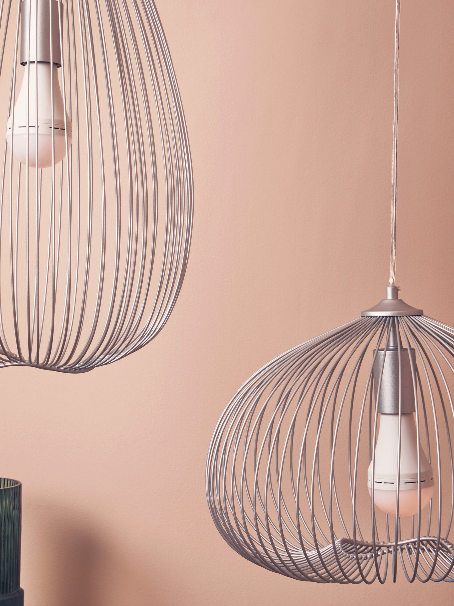Industrial Silver Metal 1 Bulb Pendant Light