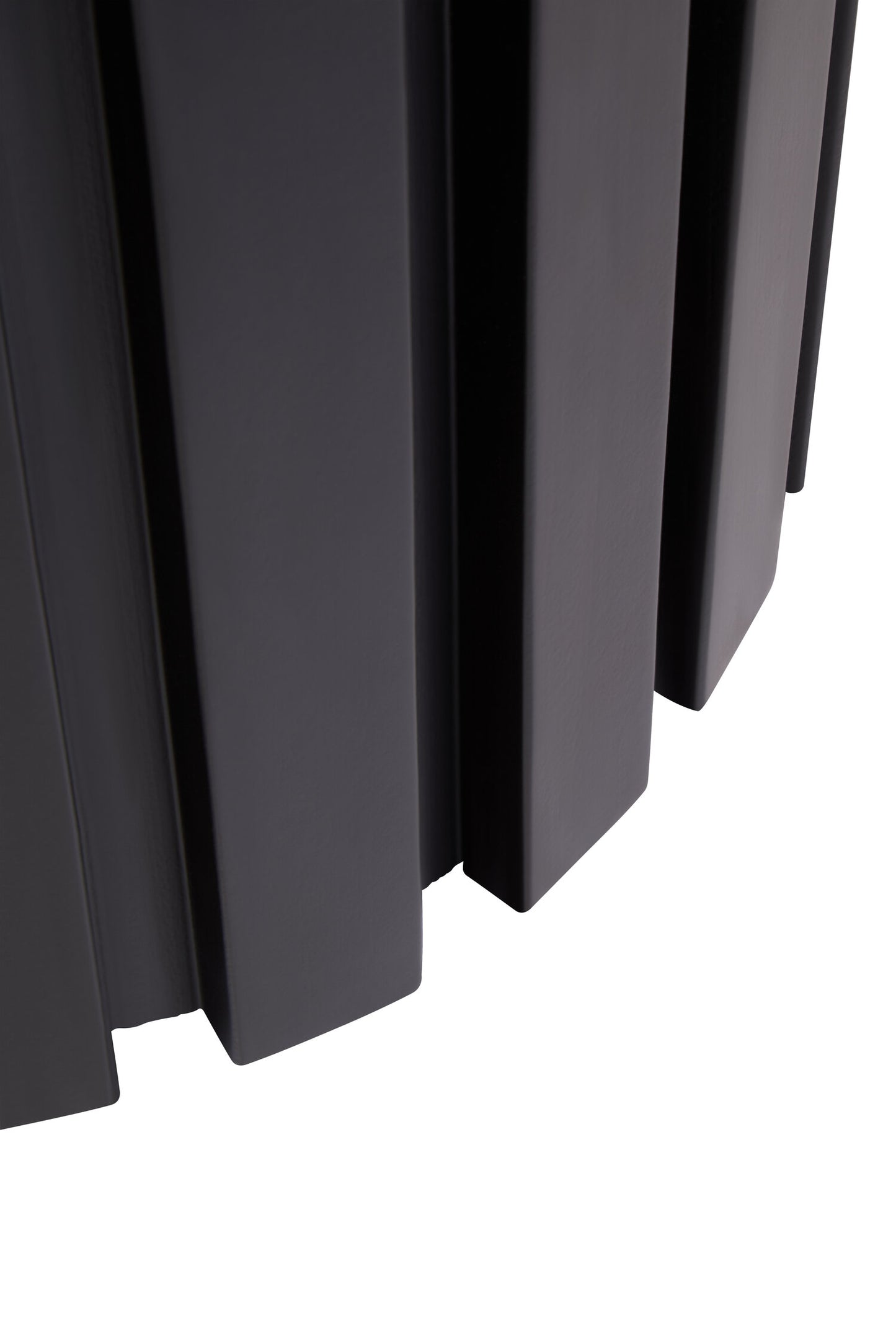 Napoli Black Finish Mango Wood and Cream Linen Low Stool